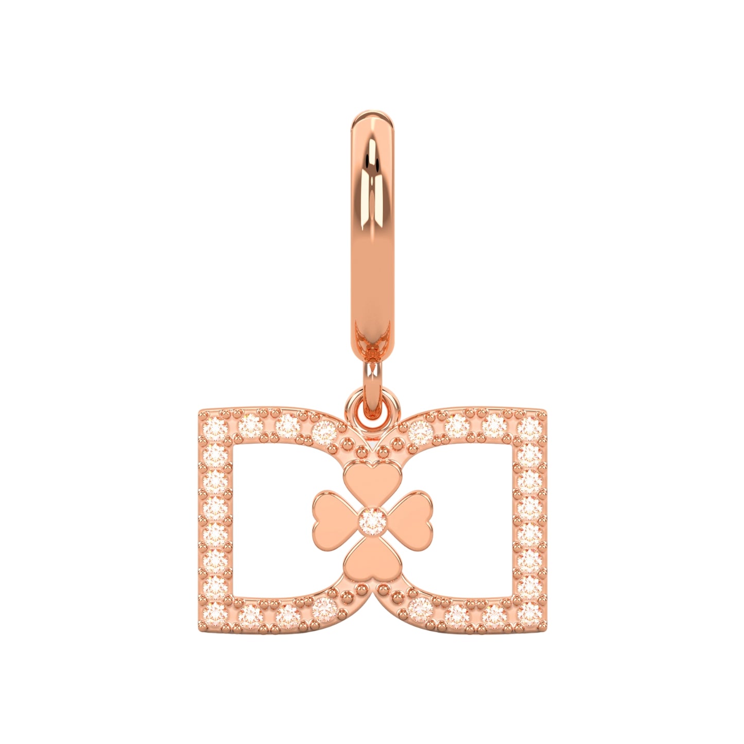 DD Hoops Diamond - Rose Gold