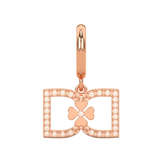 DD Hoops Diamanter - Rosaguld