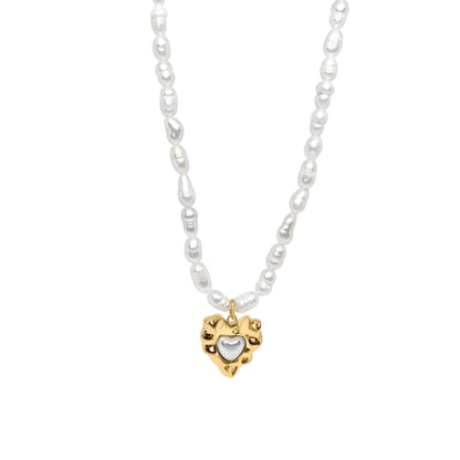 Purple Necklace - Gold