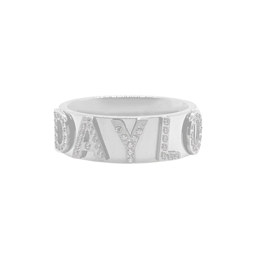 Signatur Diamant Ring - Sølv