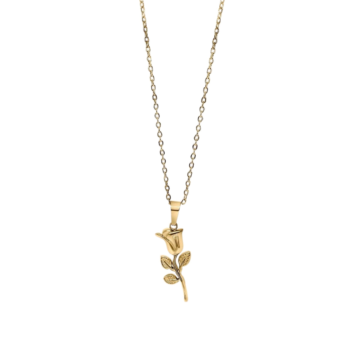 Rose Necklace - Gold