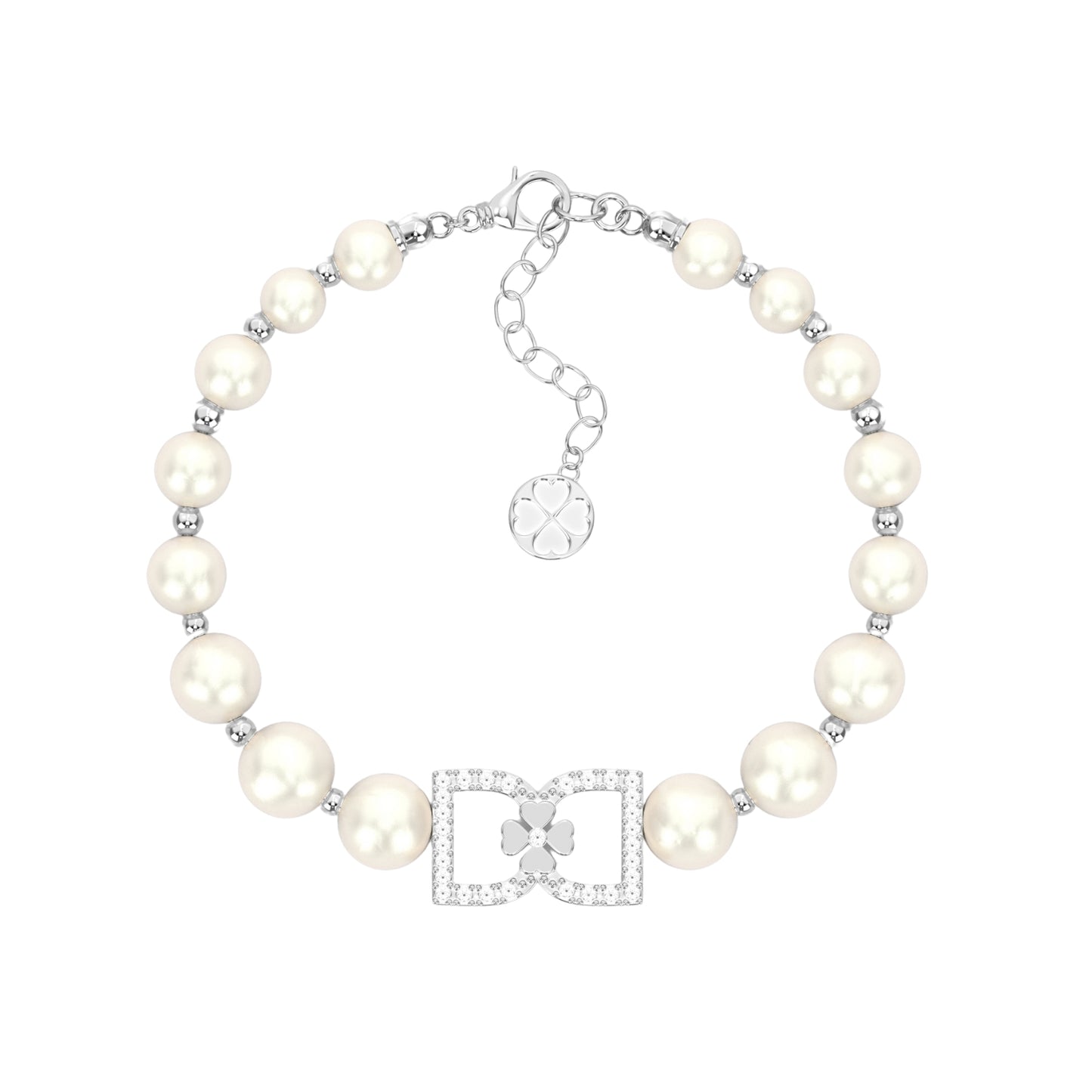 DD Bracelet Diamonds - Silver