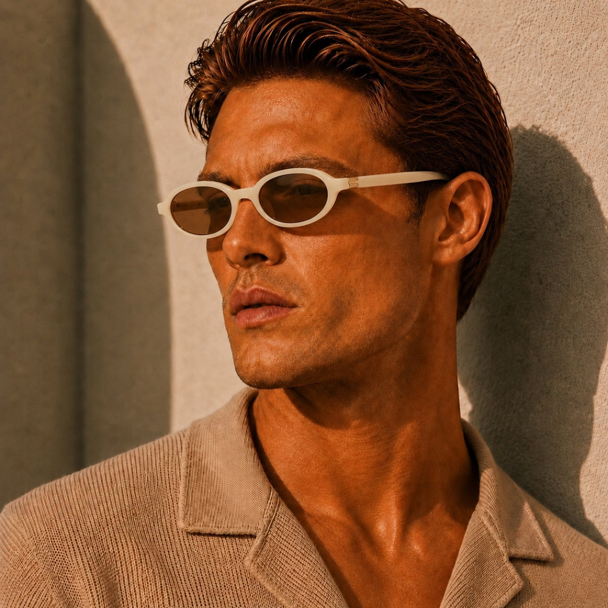 Adrien Sunglasses - Beige Tea