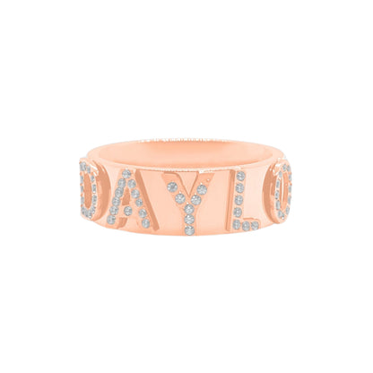 Signatur Diamant Ring - Rosaguld
