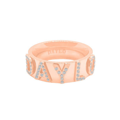 Signatur Diamant Ring - Rosaguld