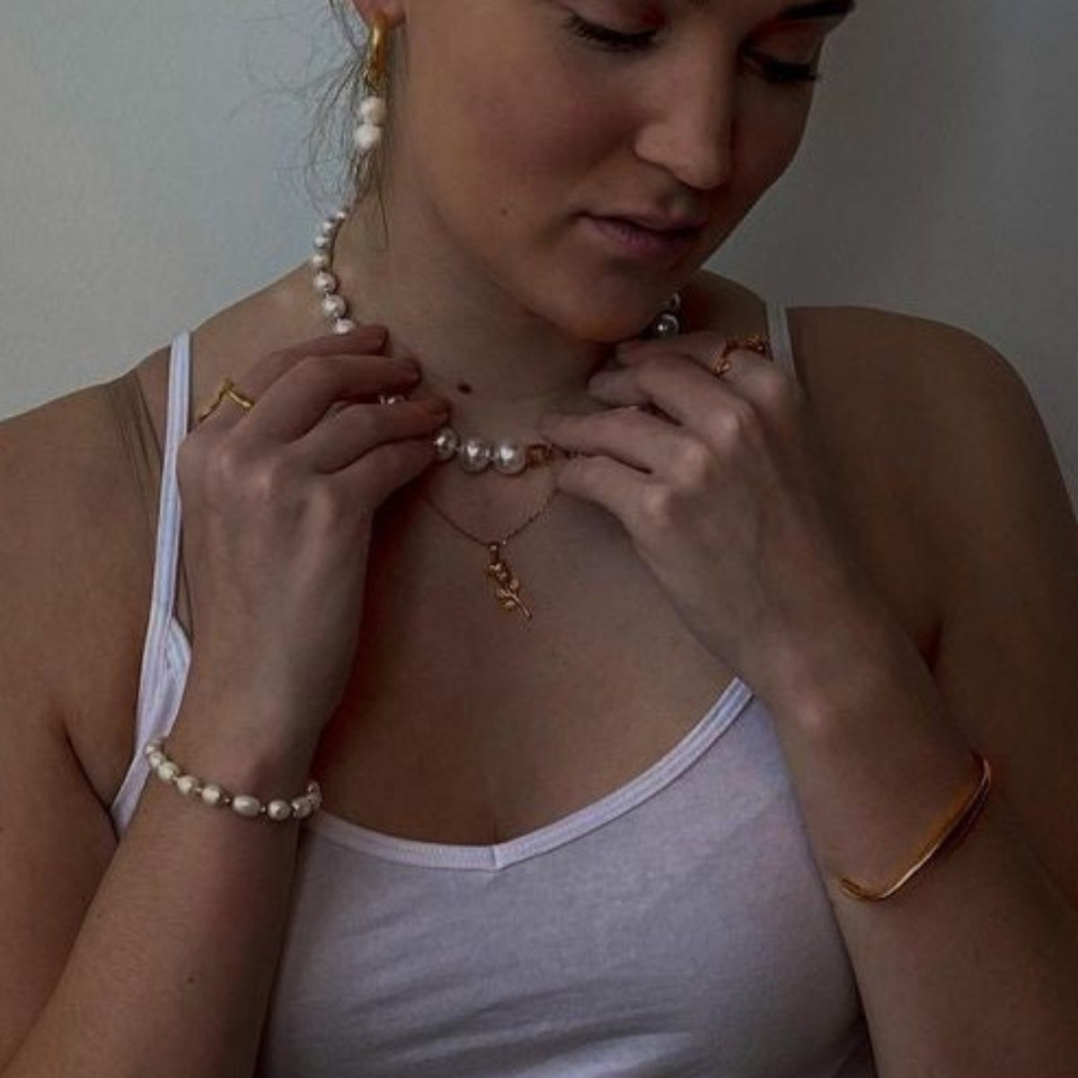 Rose Necklace - Gold