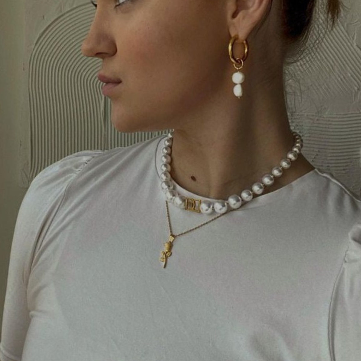 Rose Necklace - Gold