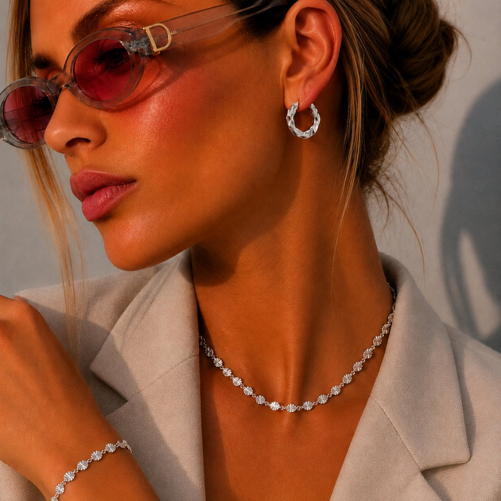 Alba Earrings - Silver