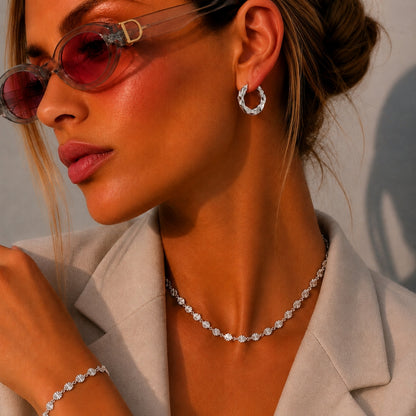 Alba Earrings - Silver