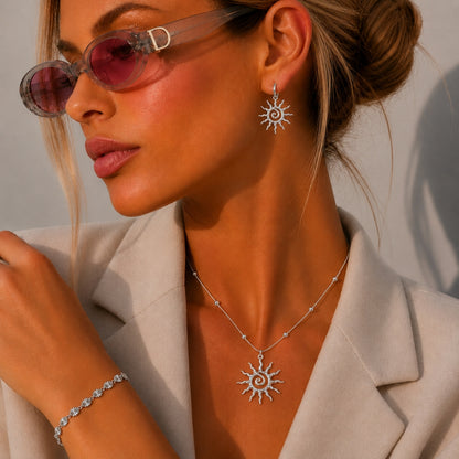 Ayla Sol Necklace - Silver