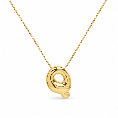 Bogstavs Halskæde - Guld