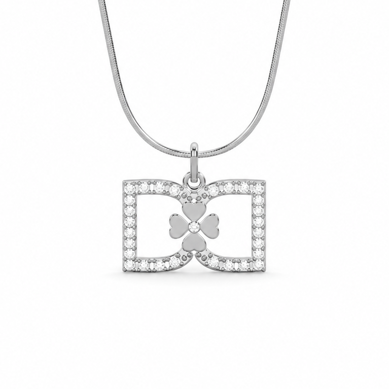 DD Necklace Diamonds - Silver