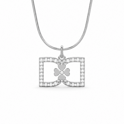 DD Necklace Diamonds - Silver