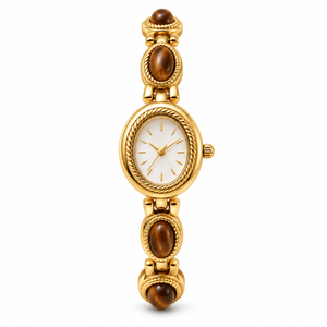 Amalfi Watch - Gold / Brown / White
