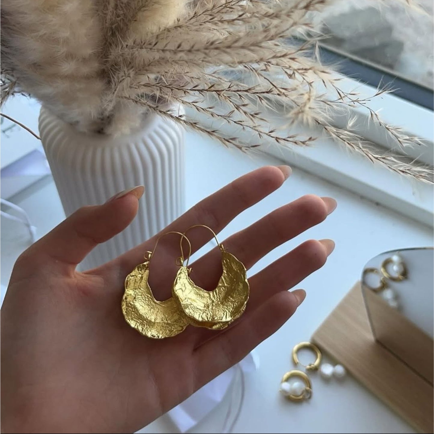 Elma Øreringe - Guld