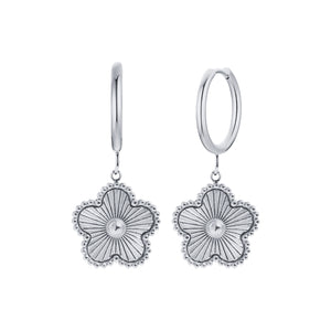 Evelia Bloom Hoops - Sølv