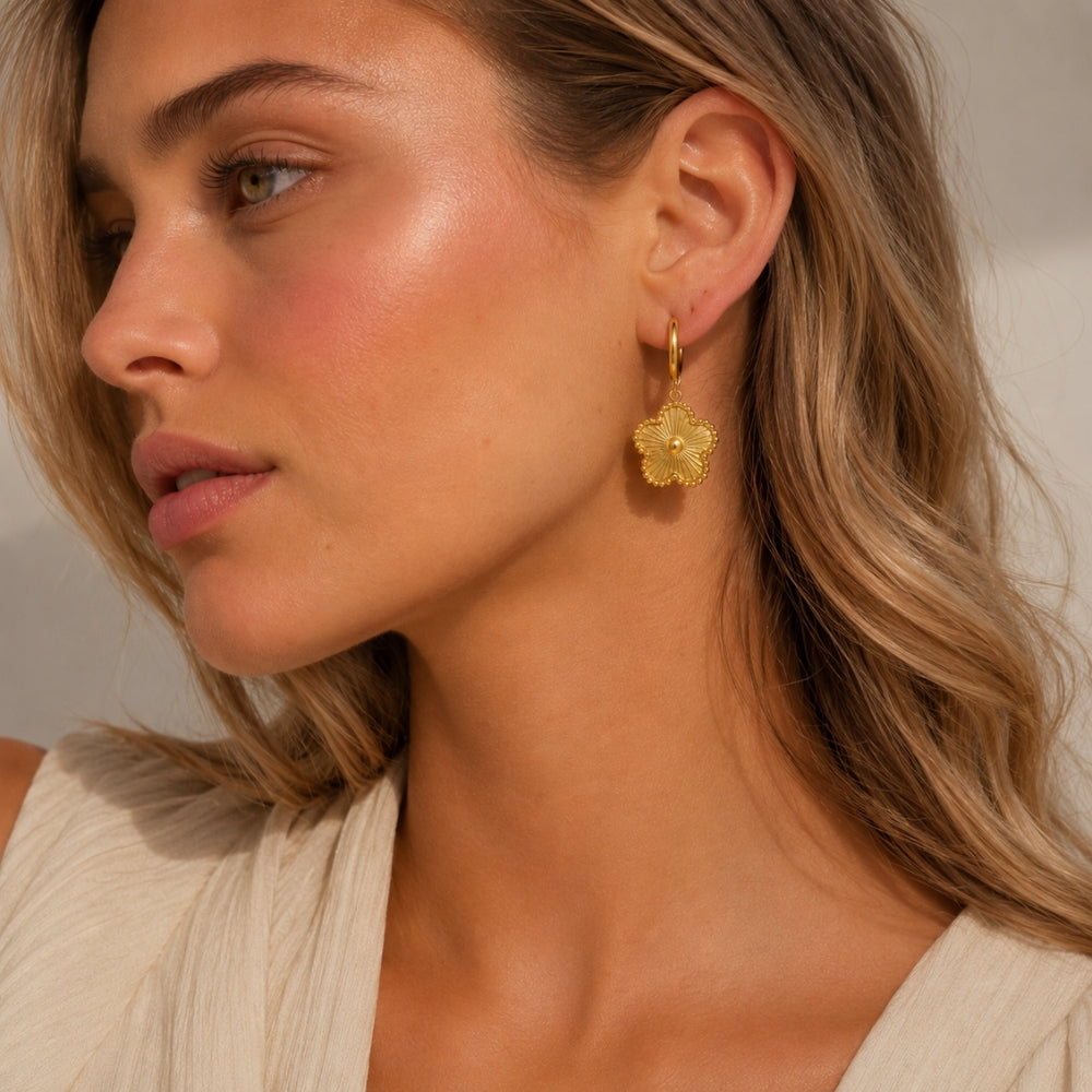 Evelia Bloom Hoops - Guld