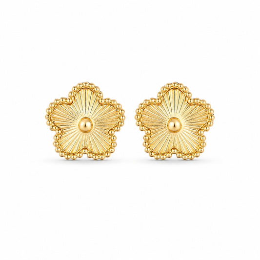 Evelia Bloom Studs - Gold