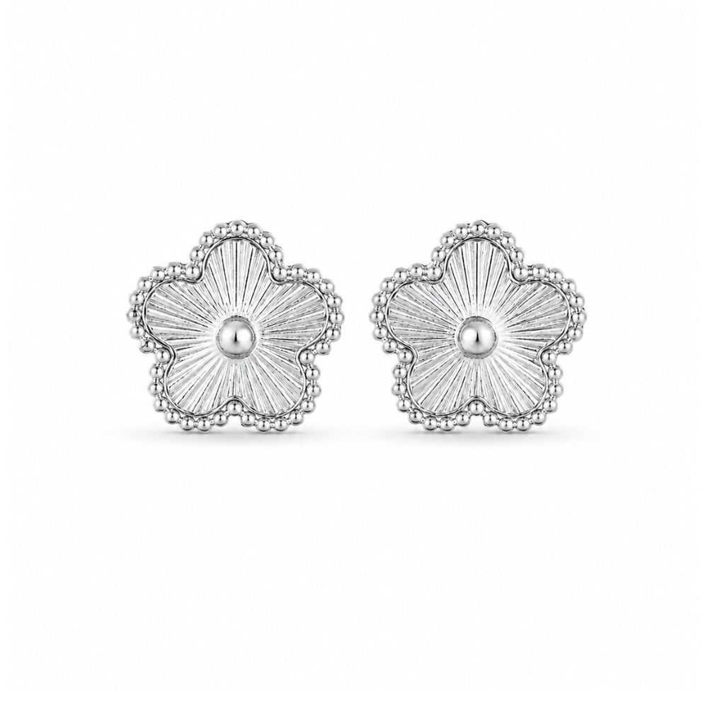 Evelia Bloom Studs - Silver