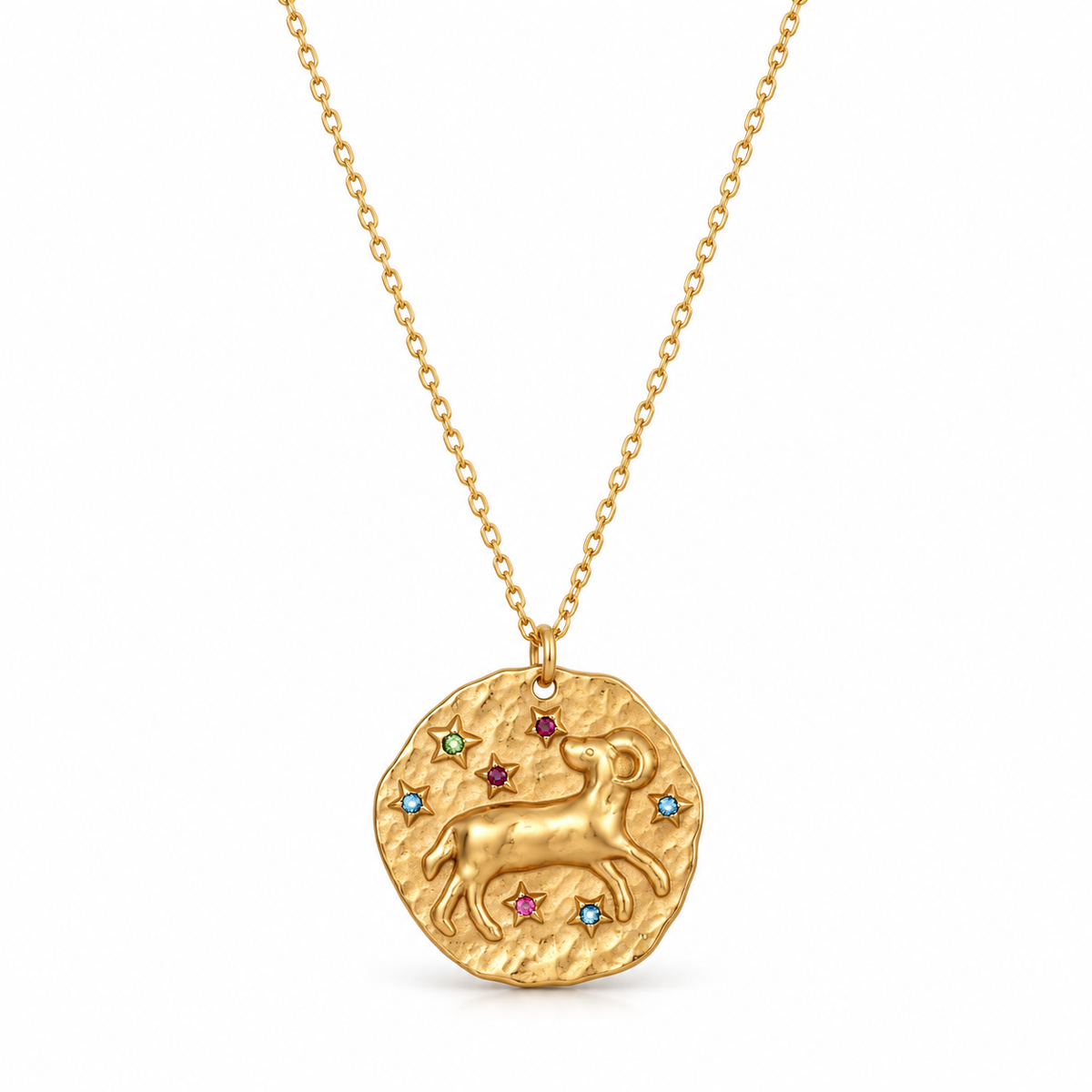 Celestia Zodiac Necklace - Gold / Aries