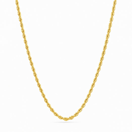 Reb Halskæde - Guld 2MM
