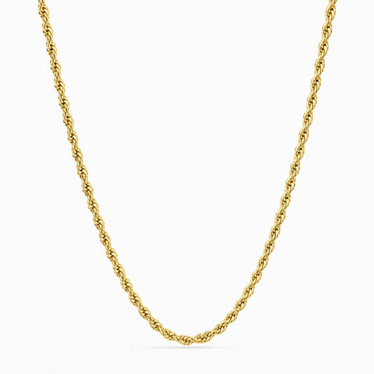Reb Halskæde - Guld 3MM