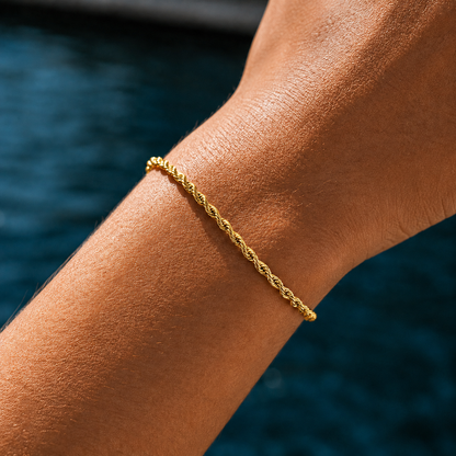 Rope Bracelet - Gold 3MM