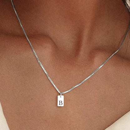 Flat Necklace - Silver