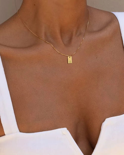 Flat Necklace - Gold