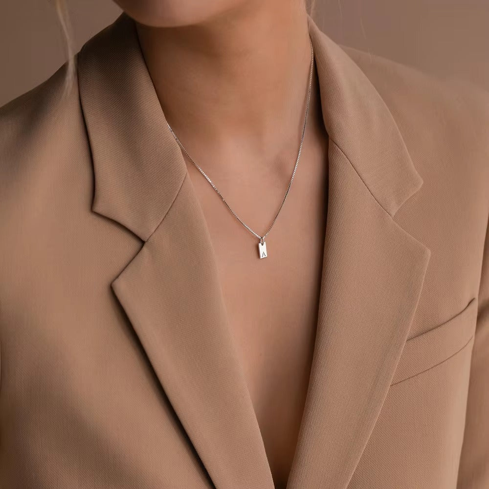 Flat Necklace - Silver