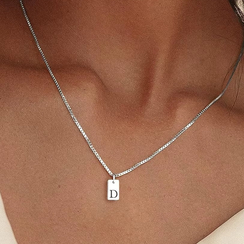 Flat Necklace - Silver