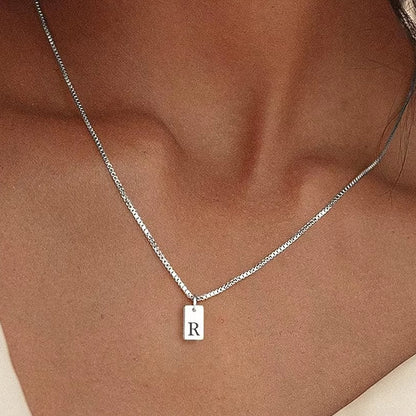 Flat Necklace - Silver