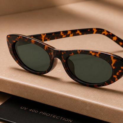 Suki Sunglasses - Leopard Green