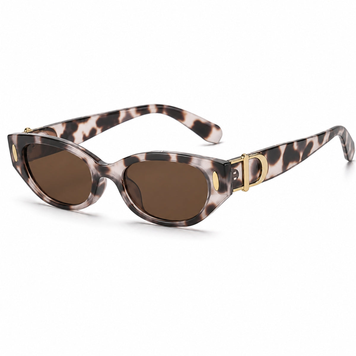 DD Sunglasses - White Leopard