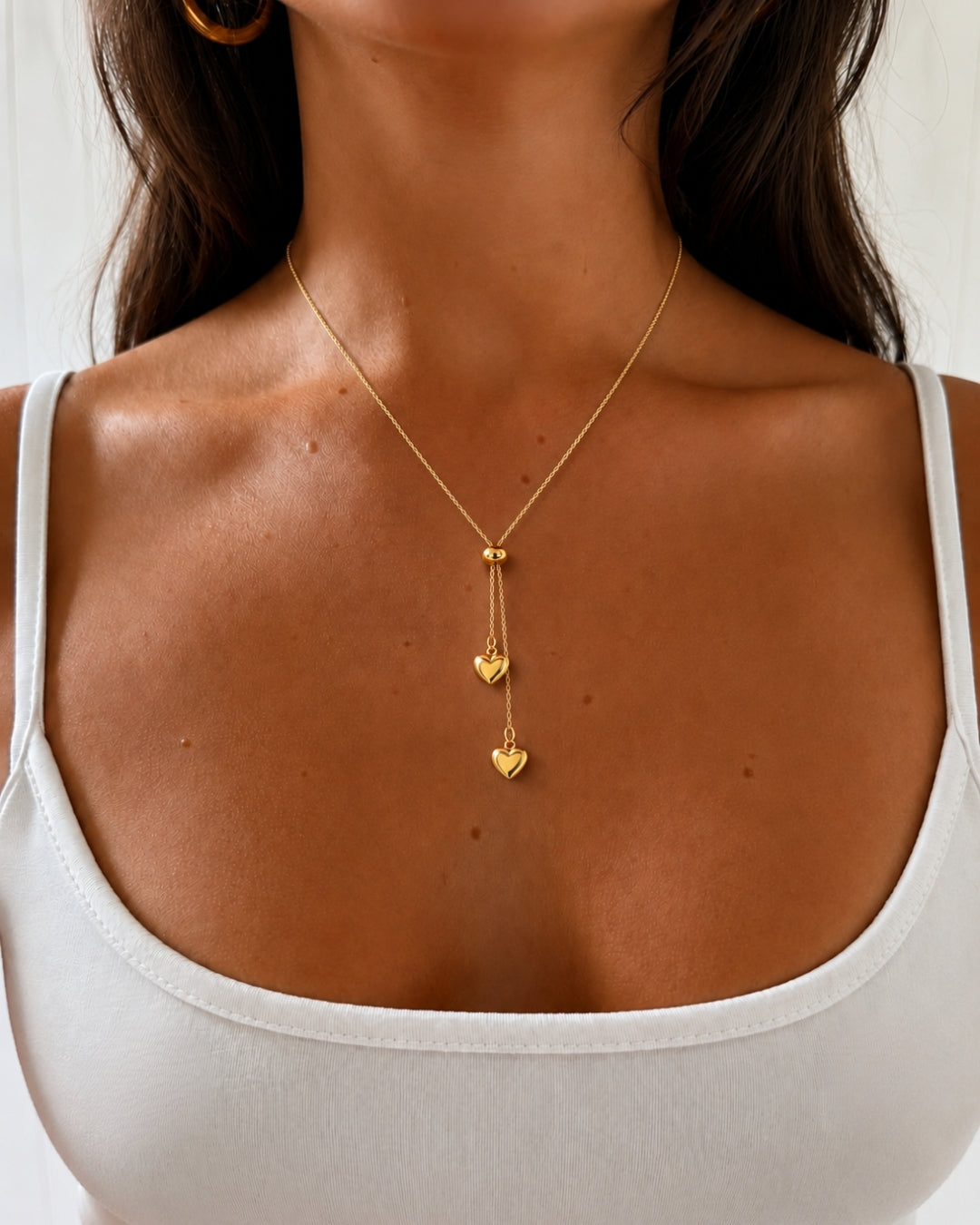 Avia Heart Necklace - Gold