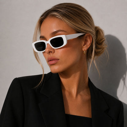 Soraya Sunglasses - White Black