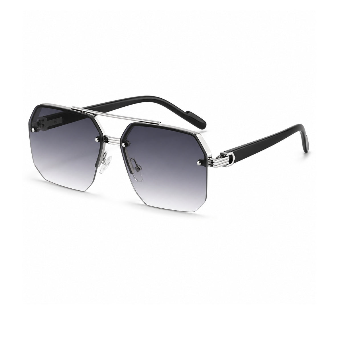 Avero Sunglasses - Black Silver Grey