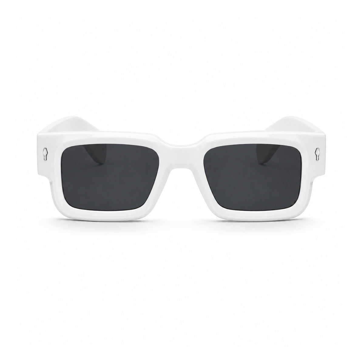 Auron Solbrille - Hvid Sort