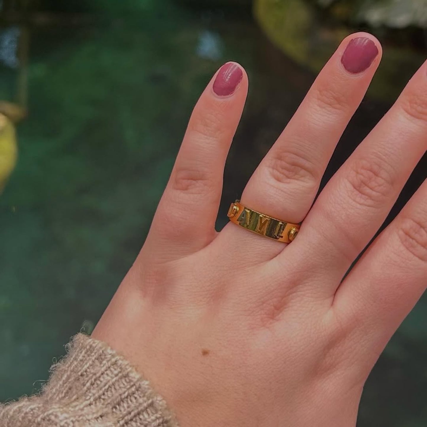 Signatur Ring - Guld