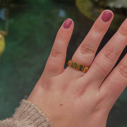 Signatur Ring - Guld