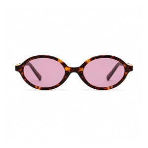 Adrien Solbrille - Leopard Lilla