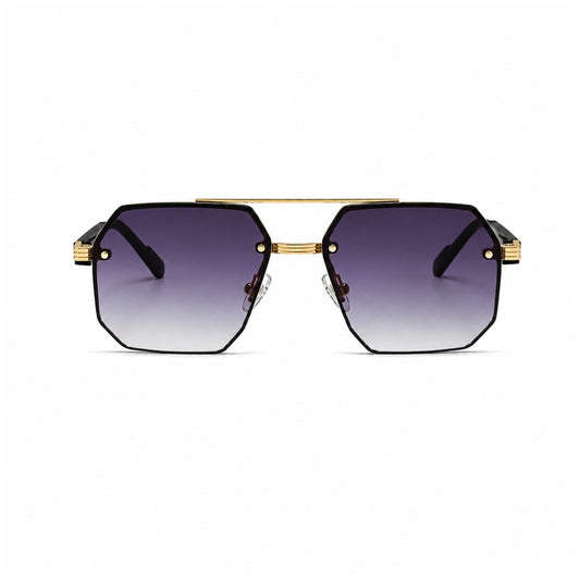 Avero Sunglasses - Black Gold Purple