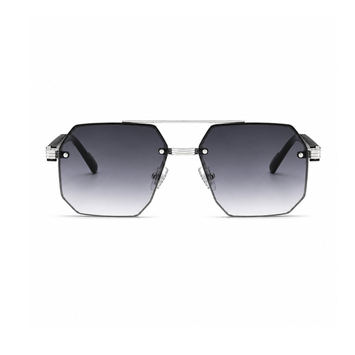 Avero Sunglasses - Black Silver Grey