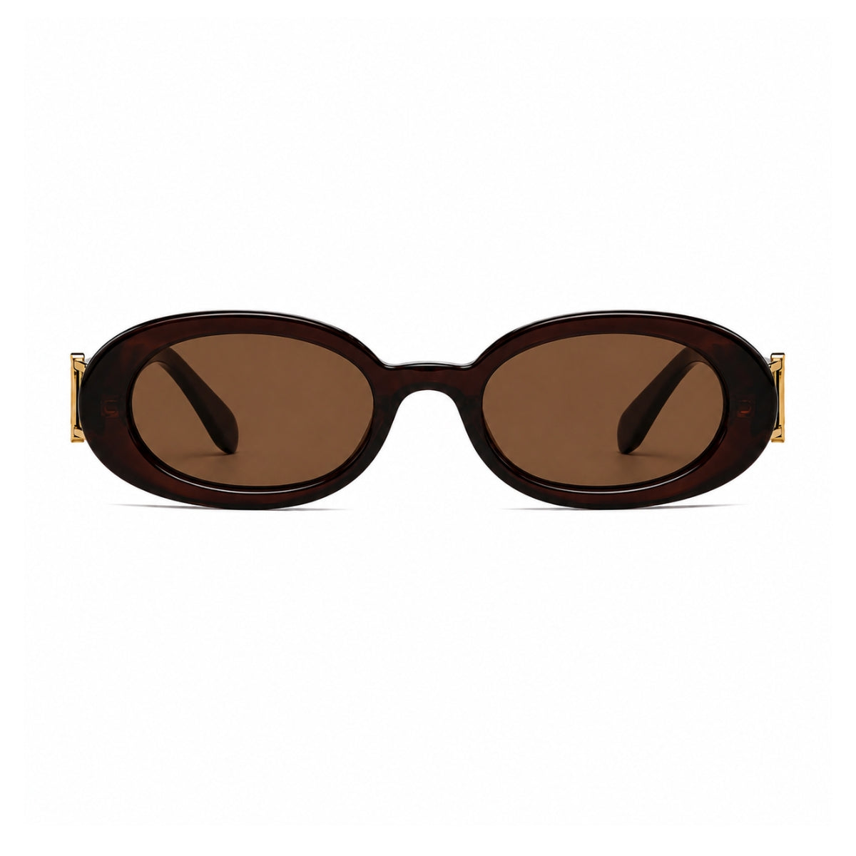 DD Sunglasses Oval - Dark Brown