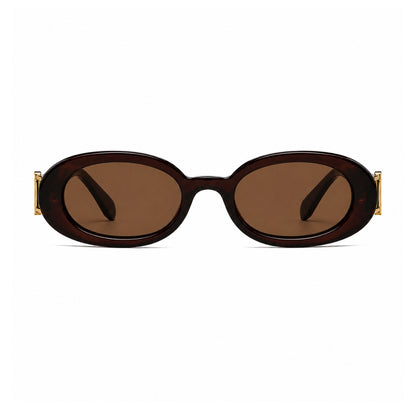 DD Sunglasses Oval - Dark Brown
