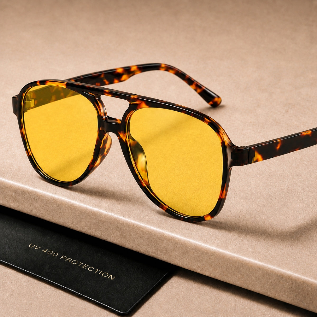 Sarena Sunglasses - Leopard Yellow
