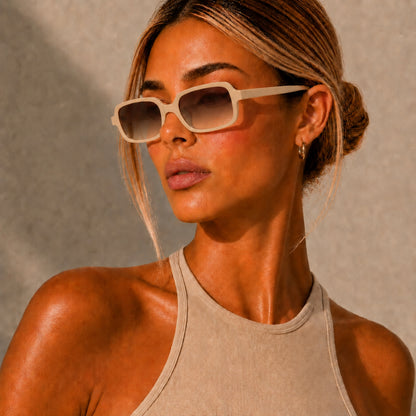 Seline Sunglasses - Beige Tea