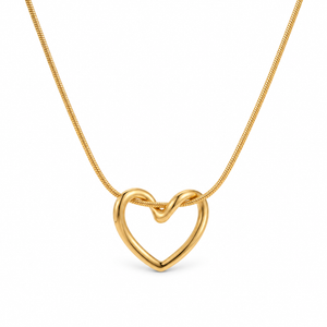 Soline Heart Necklace - Gold