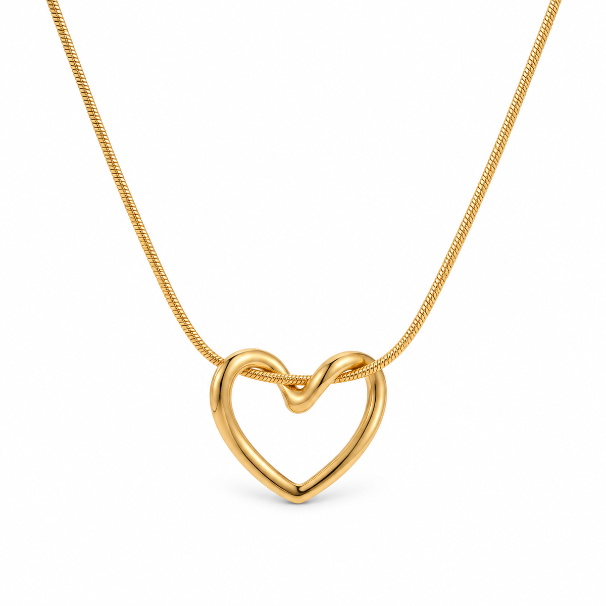 Soline Heart Necklace - Gold