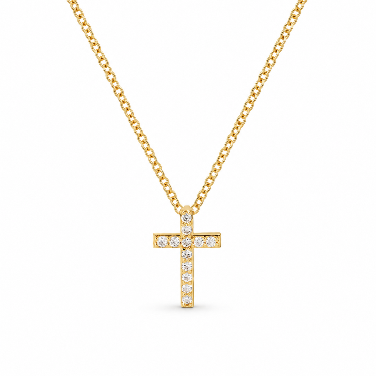 Cross Halskæde - Guld
